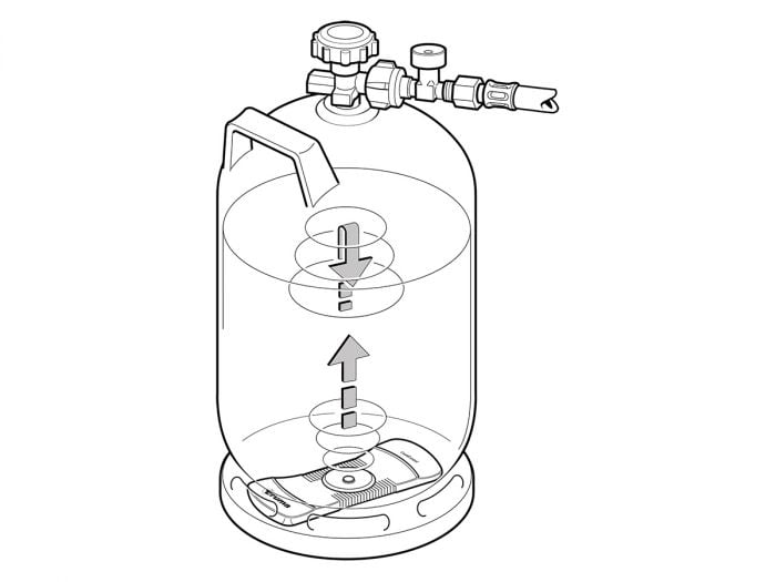 Truma LevelControl Spannblech für Aluflaschen - Gasflaschenhalter