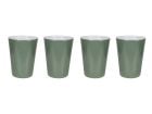 Bo-Camp Two-Tone Set von 4 Melamin-Becher - Green