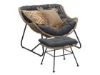 Outdoor Feelings Butterfly Loungestuhl - Inklusive Hocker