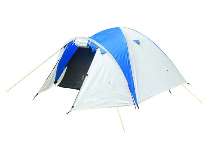 Tambu Acamp 4 Kuppelzelt - Creme/blue