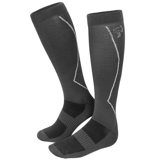 Black Snake Compression Fit Sport Grey Laufsocken