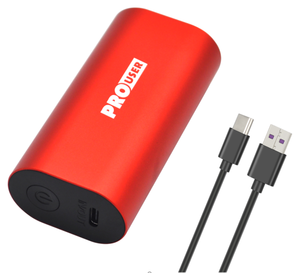 Pro-User 5000 mAh Rote Powerbank