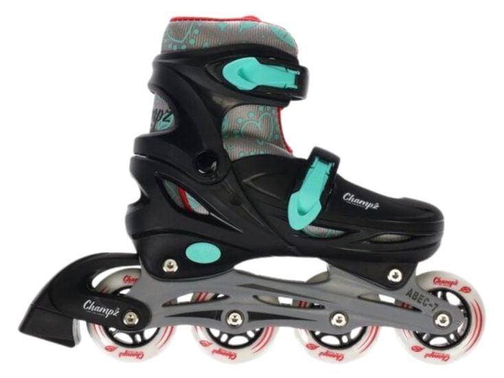 Champz Black ABEC7 Hardboot verstellbare Inline-Skates