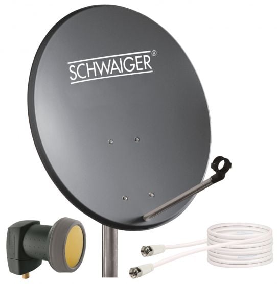 Schwaiger 719734 anthrazit 55cm SAT Set