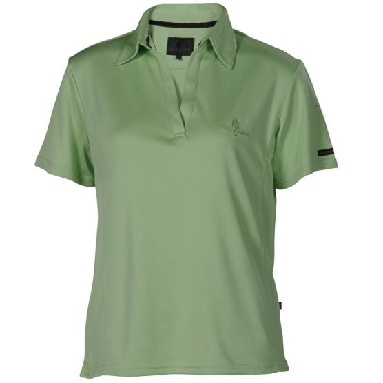 Wolf Camper grünes Damen Poloshirt