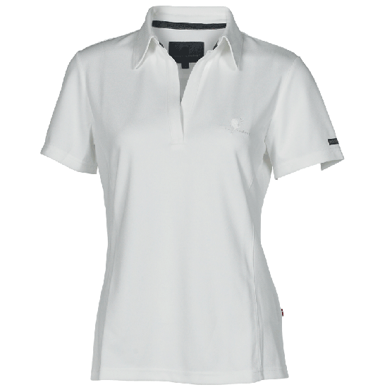 Wolf Camper weißes Damen Poloshirt