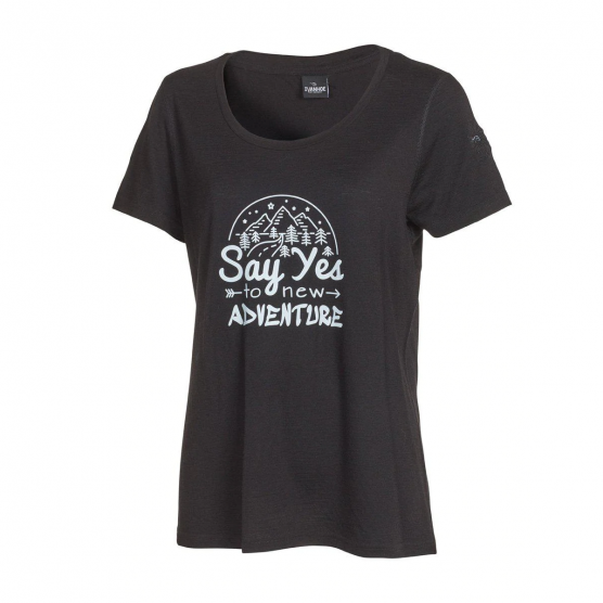 Ivanhoe Meja Adventure schwarzes Damen T-Shirt