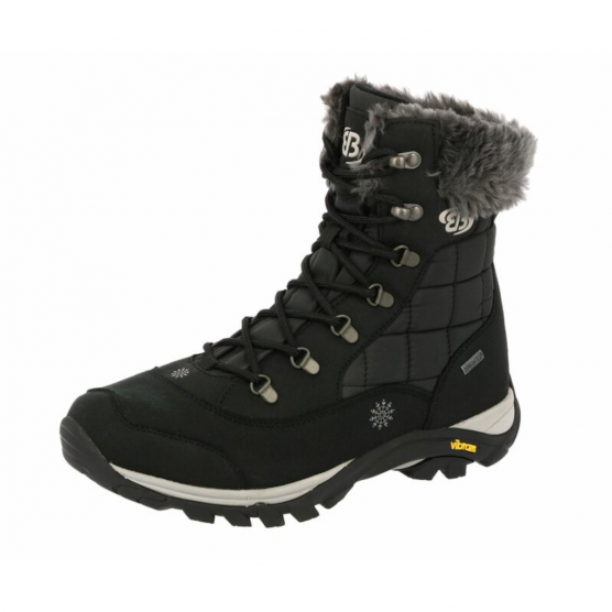 Brütting Himalaya schwarze Damen Schneestiefel