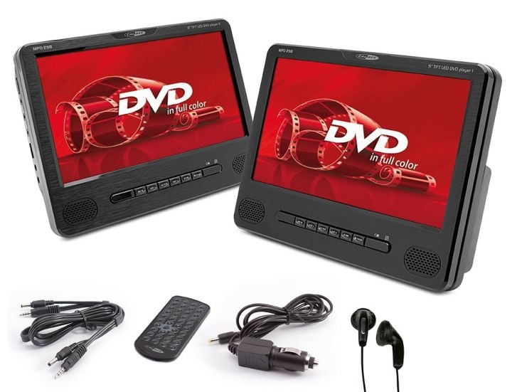 MPD298 Set von 2 DVD-Playern - 9 Zoll - Schwarz