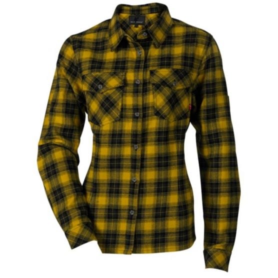 Wolf Camper Alba Yellow Flannel Damen Bluse