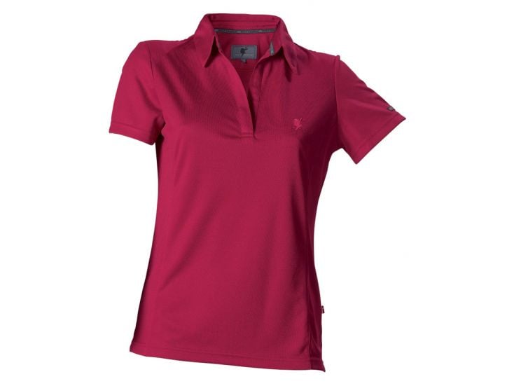 Wolf Camper rotes Damen Poloshirt