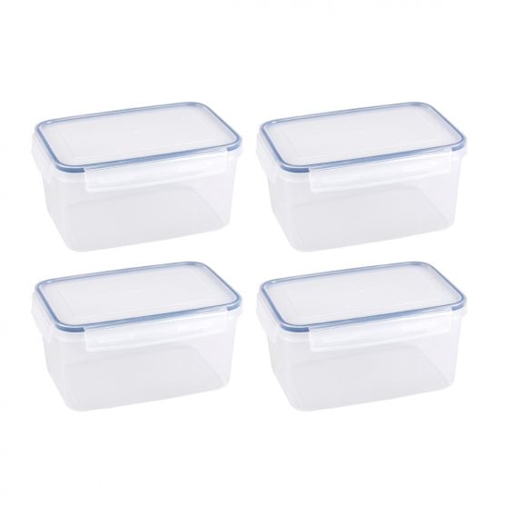 Sunware Basic 2,4 Liter 4er-Set Frischhalteboxen