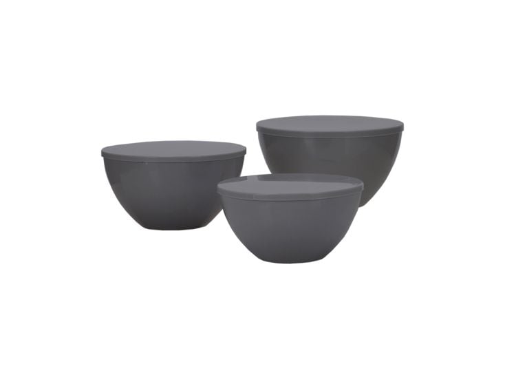 Travellife Palma 6-teiliges Dark-Grey Schüssel Set