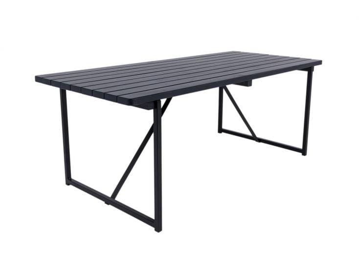 MaximaVida Riga 200 cm Blackwash klappbarer Picknicktisch