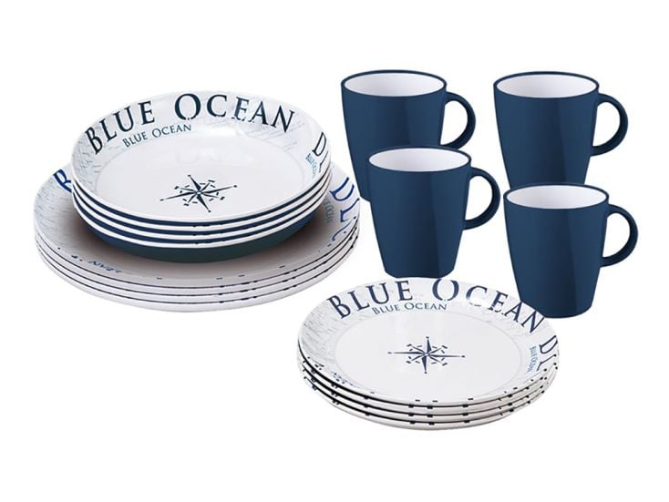 Brunner lunch Box Blue ocean 16-teiliges Geschirrset