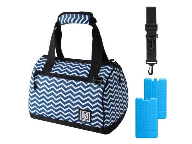 Brisby Zigzag Blau 10 Liter Kühltasche