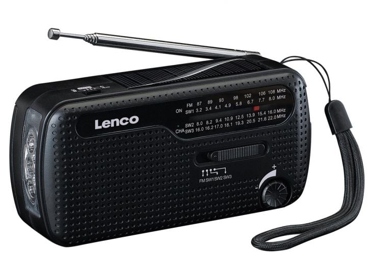 Lenco MCR-112BK Tragbares Notfall Radio