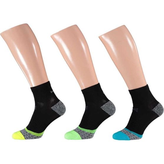 Xtreme 3 Paar Multi Black Laufsocken