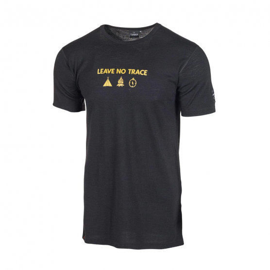 Ivanhoe Agaton Trace schwarzes Herren-T-Shirt