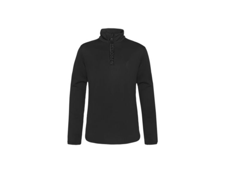 Protest Rewillowy Jr Jungen 1/4 Zip Top - True Black