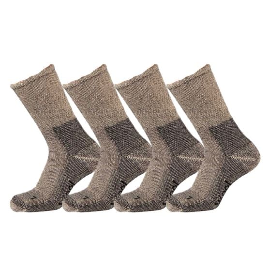 Xtreme 4 Paar Medium Grey Mouliner Trekkingsocken