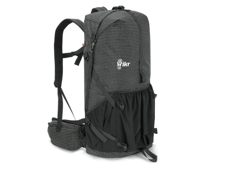 Hikr Size L Black Rucksack - 40-45 Liter