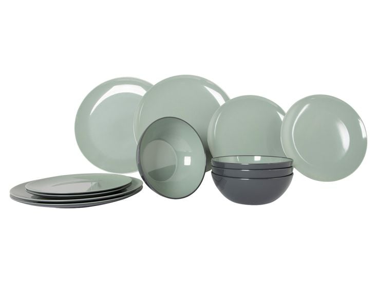 Gimex Vivid Line 12-Teilig Geschirrset - Green