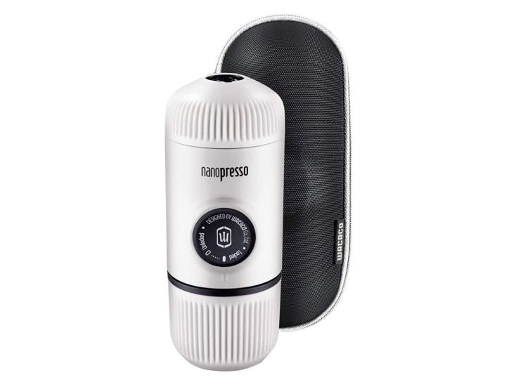 Wacaco Nanopresso tragbare Espressomaschine + Hülle - White