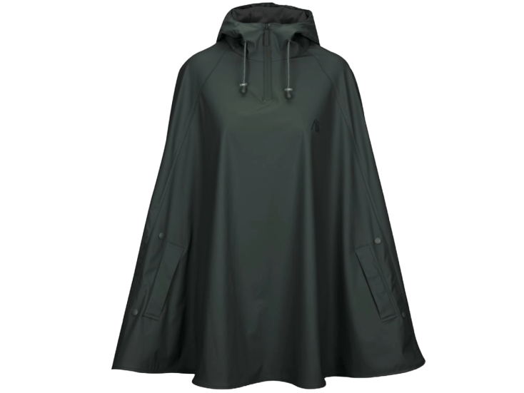 Ralka Sizzle Regenponcho Senior - Dunkelgrün/Schwarz