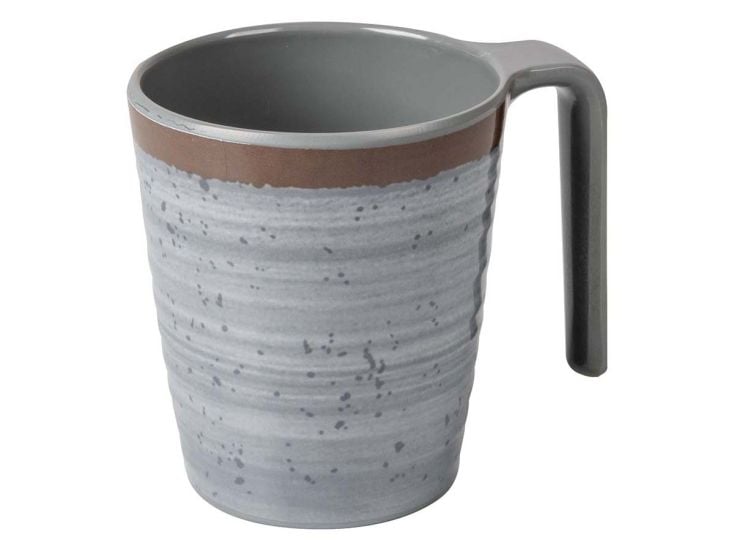 Bo-Camp Halo L Set von 4 Melamin Becher - Grey