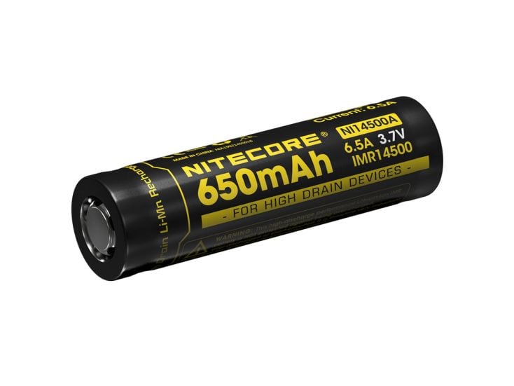 Nitecore IMR 14500 wiederaufladbare Batterie - 650mAh