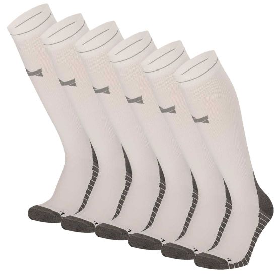 Xtreme 6 Paar Multi Black Kompressions-Laufsocken