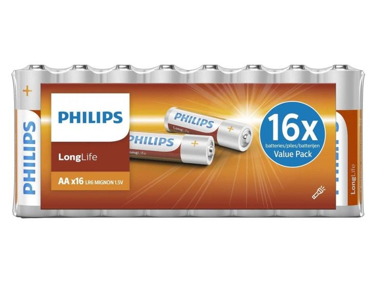 Philips LongLife AA Batterien - 16 Stück