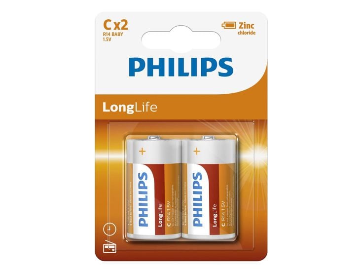 Philips LongLife C Batterien - 2er-Pack