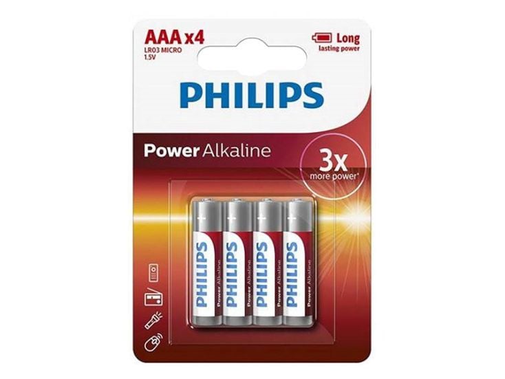 Philips Power Alkaline AAA Batterien - 4 Stück