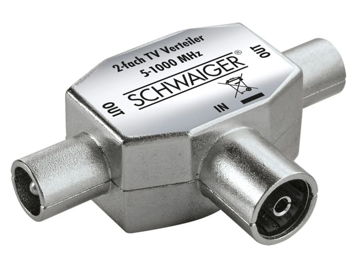 Schwaiger 2-fach TV Verteiler