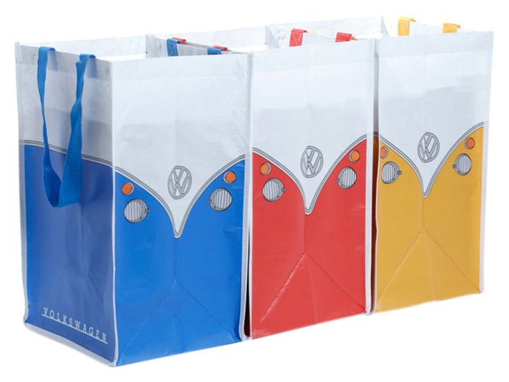 VW Bus T1 recyceltes Taschen-Set