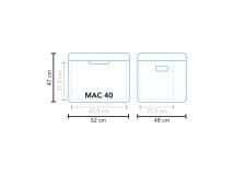 Mestic MAC-40 Absorber-Kühlbox, 42 L, 12/230V/Gas, 30mbar bei