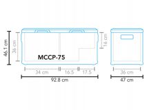 Mestic Kompressorkühlbox MCCP-75, Campingzubehör